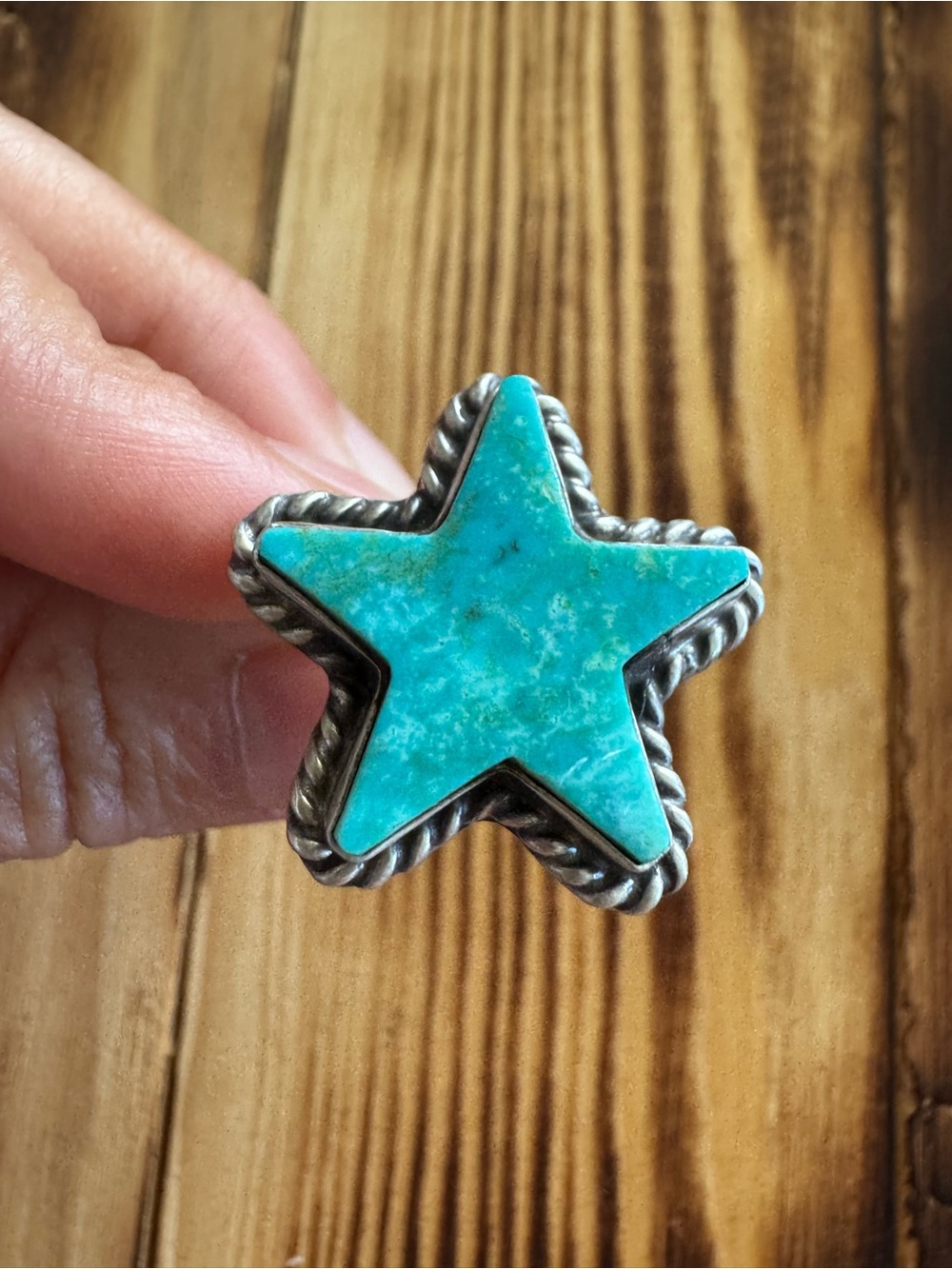 Johnny Dixon Turquoise Star Ring